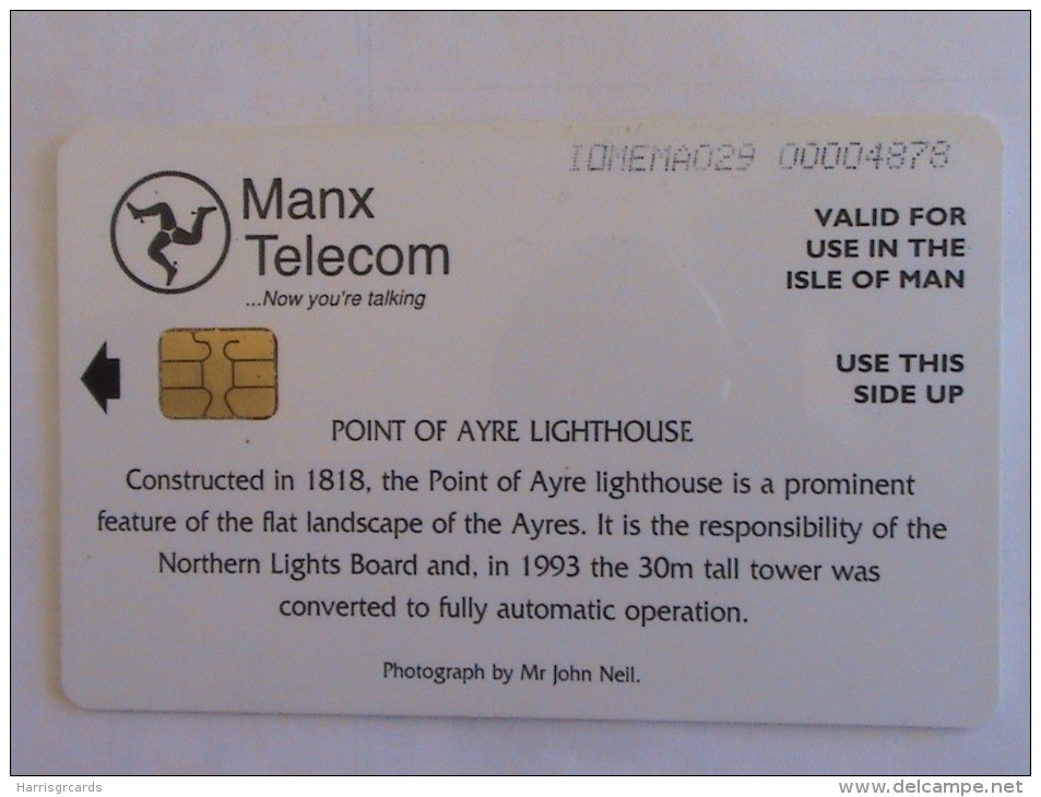 ISLE OF MAN - Point Of Ayre Lighthouse, Tirage 20000, Used - Man (Eiland)