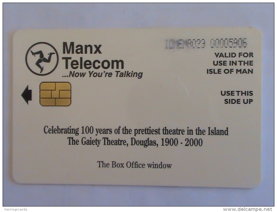 ISLE OF MAN - Box Office Window, Tirage 6000, Used - Man (Isle Of)