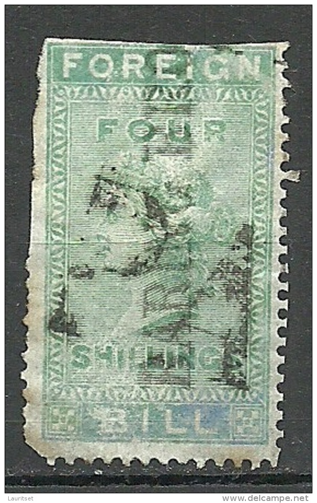 Great Britain Old Revenue Tax Stamp Foreign Bill Victoria O - Service