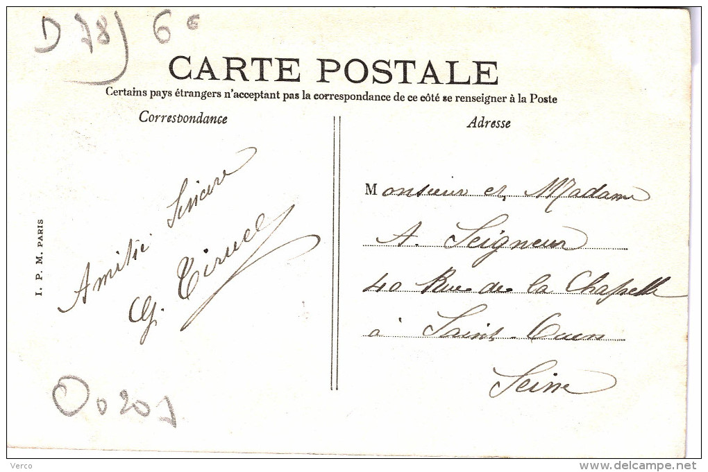 Carte Postale Ancienne De CROISSY SUR SEINE - Croissy-sur-Seine