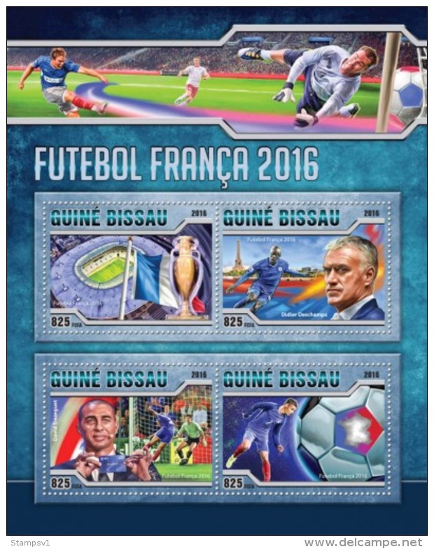 Guinea Bissau. 2016 Football. (504a) - 2018 – Russia