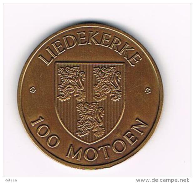 °°°  LIEDEKERKE  N°90   100 MOTOEN  1981 - Gemeindemünzmarken