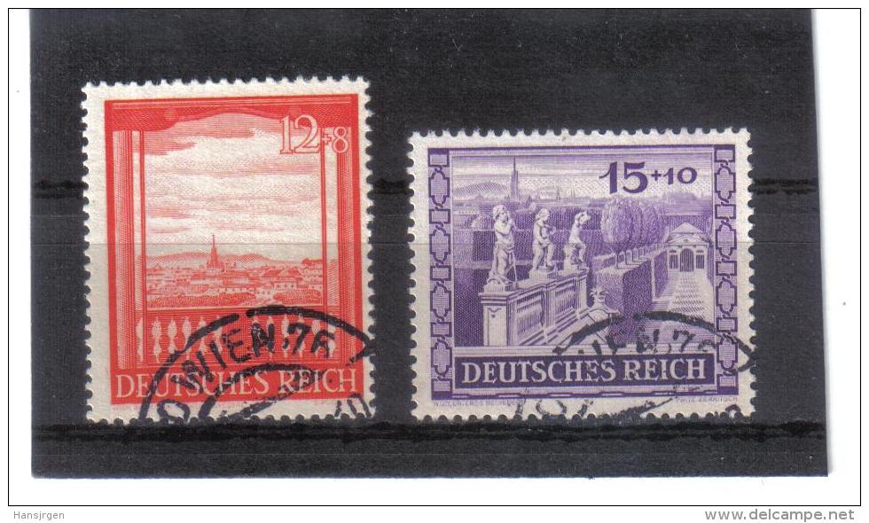 XAX231  DEUTSCHES REICH 1941  MICHL 804/05 OSTMARK STEMPEL WIEN Used / Gestempelt Siehe ABBILDUNG - Gebraucht