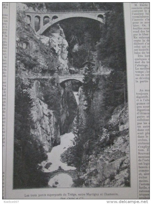 CHEMIN DE FER MARTIGNY CHATELARD - PONT DE TRETIEN SUR LE TRIEGE Les Trois Ponts - Ohne Zuordnung