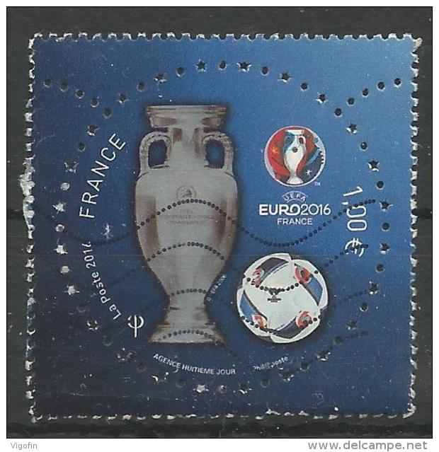 FR 2016-1 UEFA CUP FRANCE, FRANCE, 1 X 1v Used - Fußball-Europameisterschaft (UEFA)