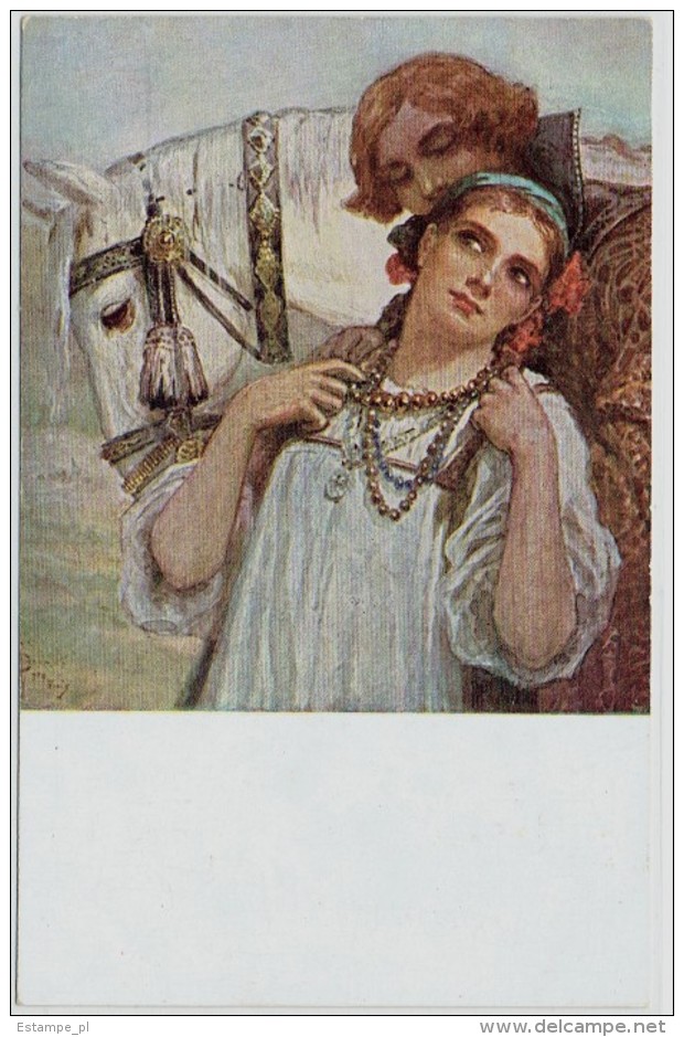 Postcard S. Solomko Les Adieux, Russie (1055) - Solomko, S.