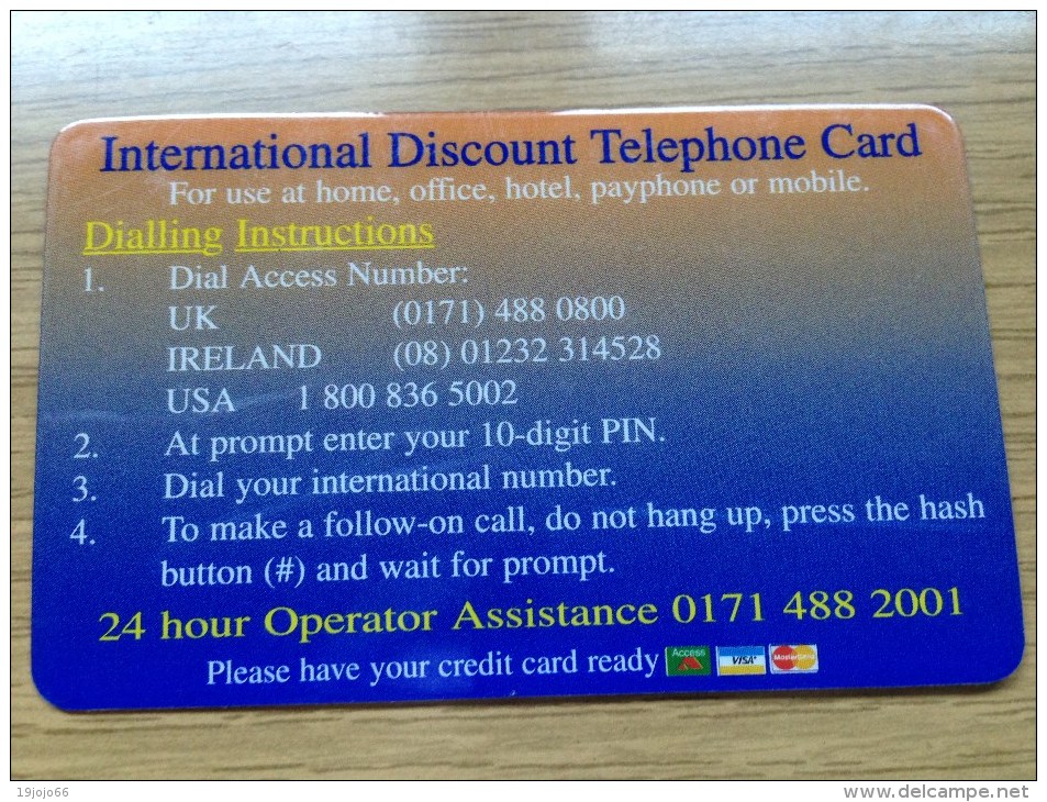 Rare Prepaid  Card  -Swiftcall Telephone Club   - Used - Autres & Non Classés