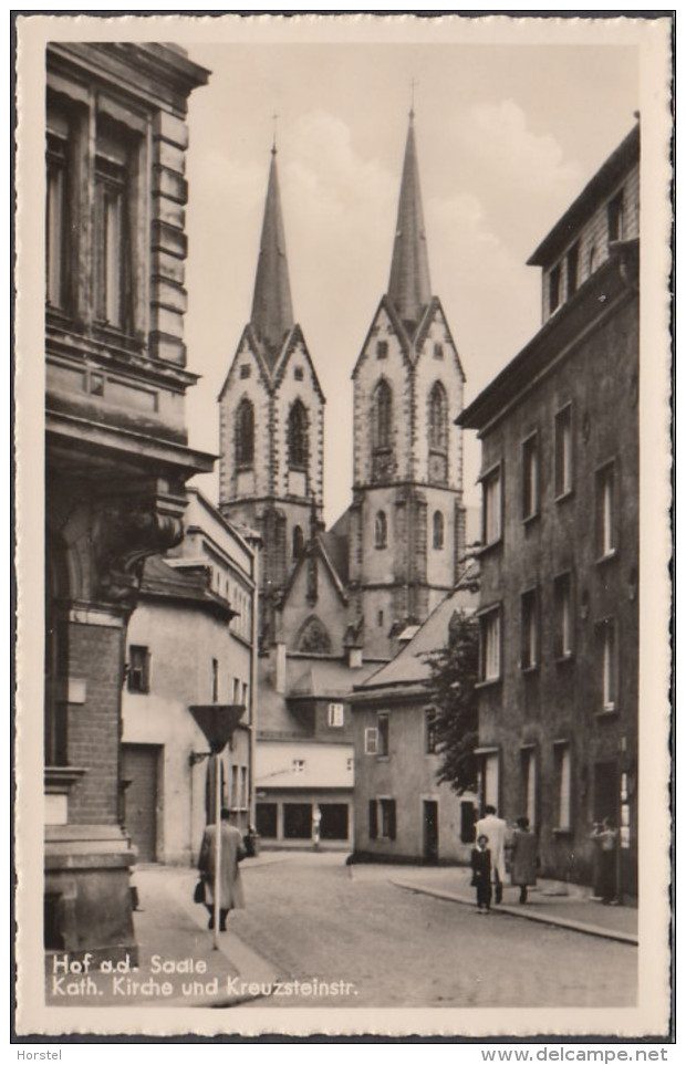 D-95028 Hof - Kath. Kirche Und Kreuzsteinstraße - Hof