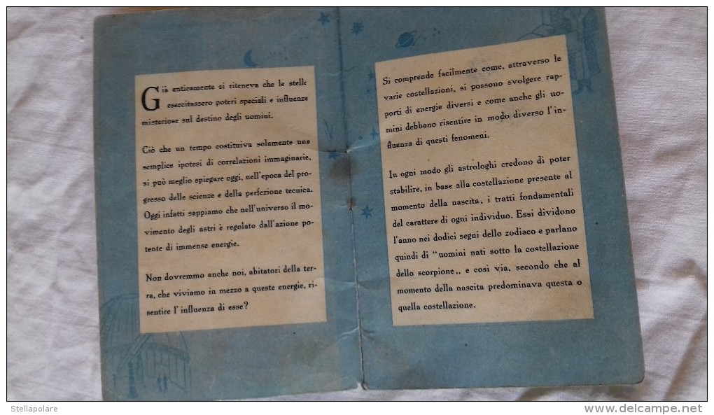 BAYER ASTROLOGIA 1939 - Sotto Quale Stella Siete Nato? Oroscopo - Libretto Stile Calendarietto - Tamaño Pequeño : 1921-40