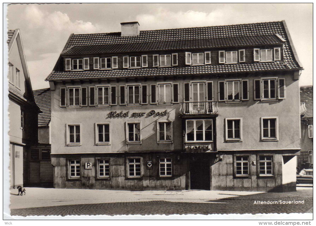 AK Attendorn /Sauerland -HOTEL ZUR POST  -selten !!! - Attendorn