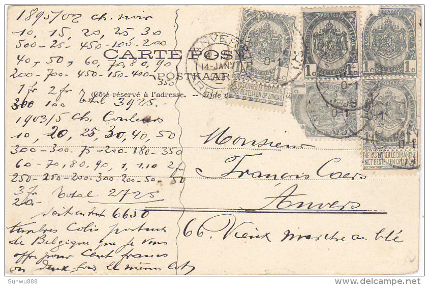 Chemin Forestier De La Gileppe (achat De Timbres Belges...1909) - Gileppe (Barrage)