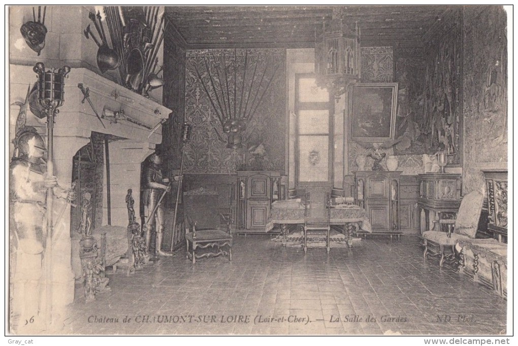 France, Chateau De CHAUMONT-SUR-LOIRE, La Salle Des Gardes, Unused Postcard [18584] - Other & Unclassified