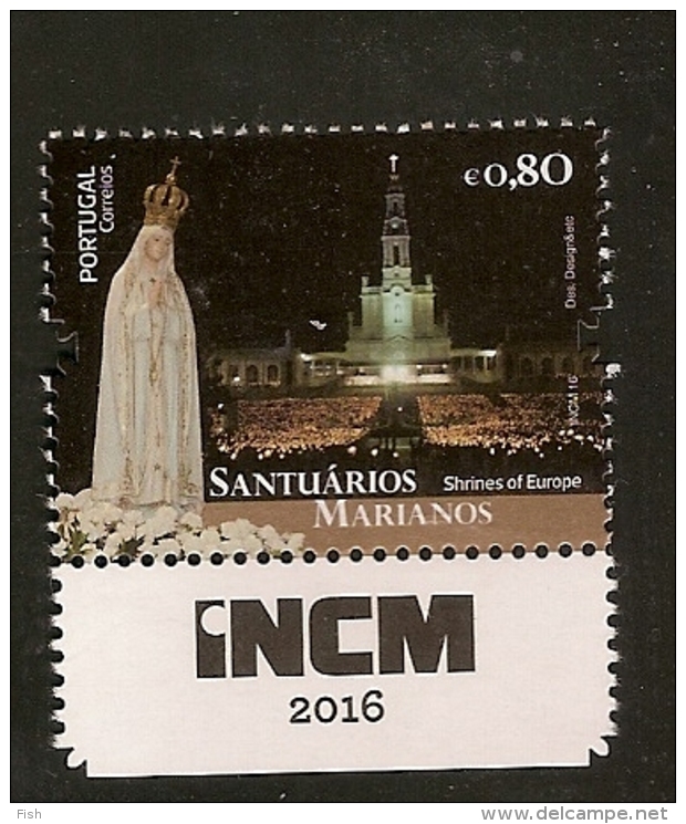 Portugal ** & Santuários Marianos, Shrines Of Europe, Fátima 2016 (PUb) - Nuovi