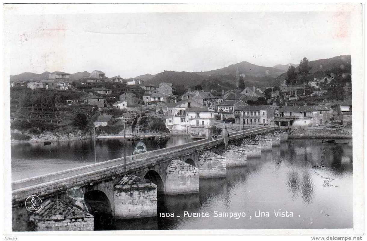 PUENTE SAMPAYO (Spanien,Galicia) - Una Vista, Gel.1924 - Autres & Non Classés