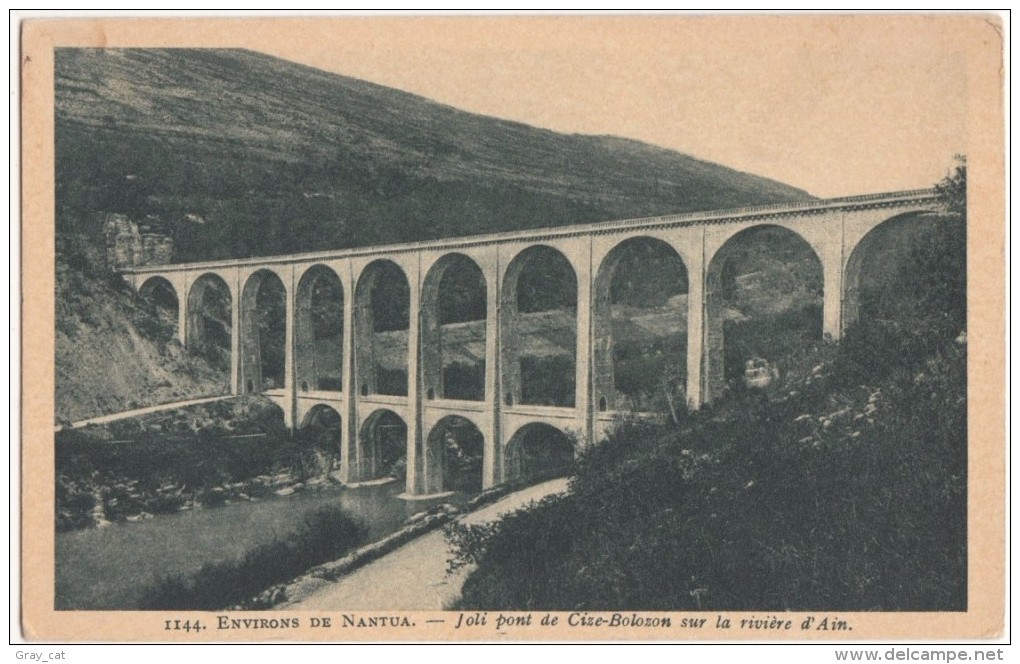 France, Environs De NANTUA, Joli Pont De Cize-Bolozon Sur La Riviere D'Ain, Unused Postcard [18599] - Nantua