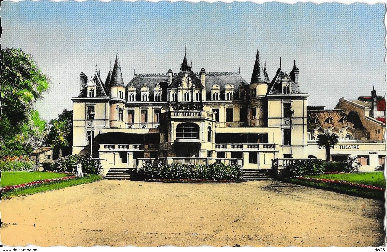 Arcachon (Côte D'Argent) - Le Casino Et La Plage - Collection De Luxe - Carte Colorisée - Casino