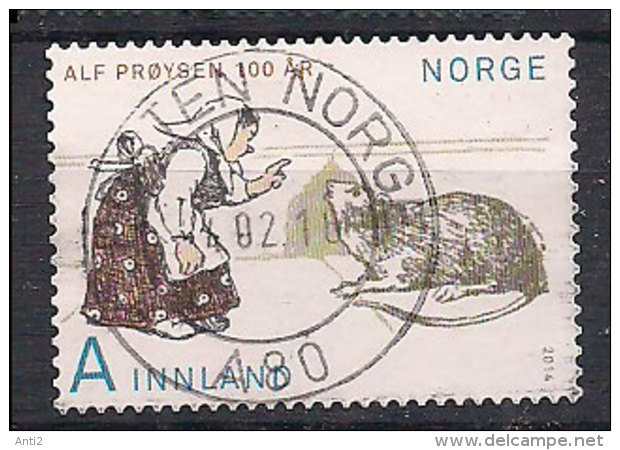 Norway 2014 Alf Prøysen 04.02.16, Mi  1861,  Cancelled(o) - Used Stamps