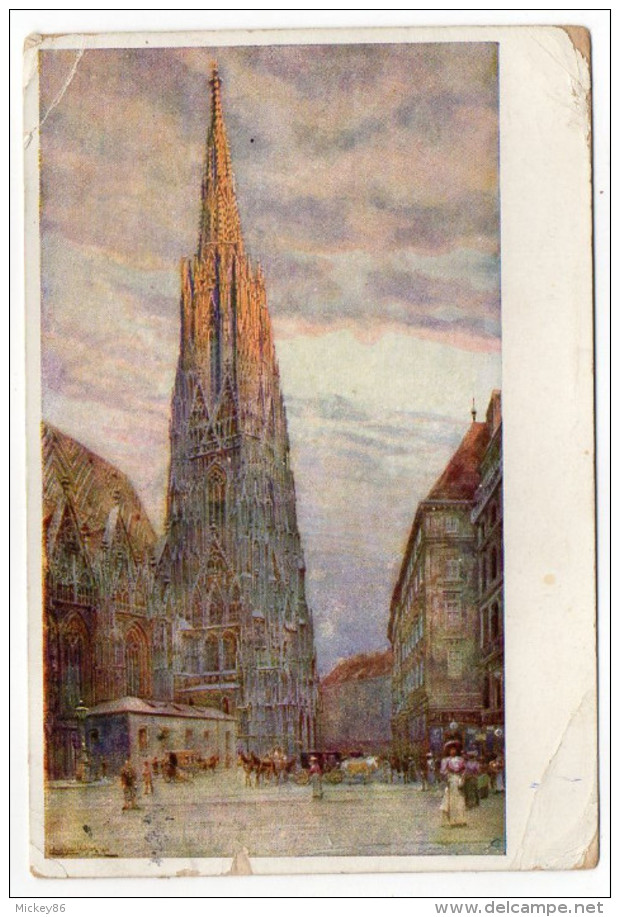 Autriche--VIENNE-1913--illustrateur  Ludwig HANS FISHER---I  Stephansdom   N° 22-207  éd Pantaphot - Églises