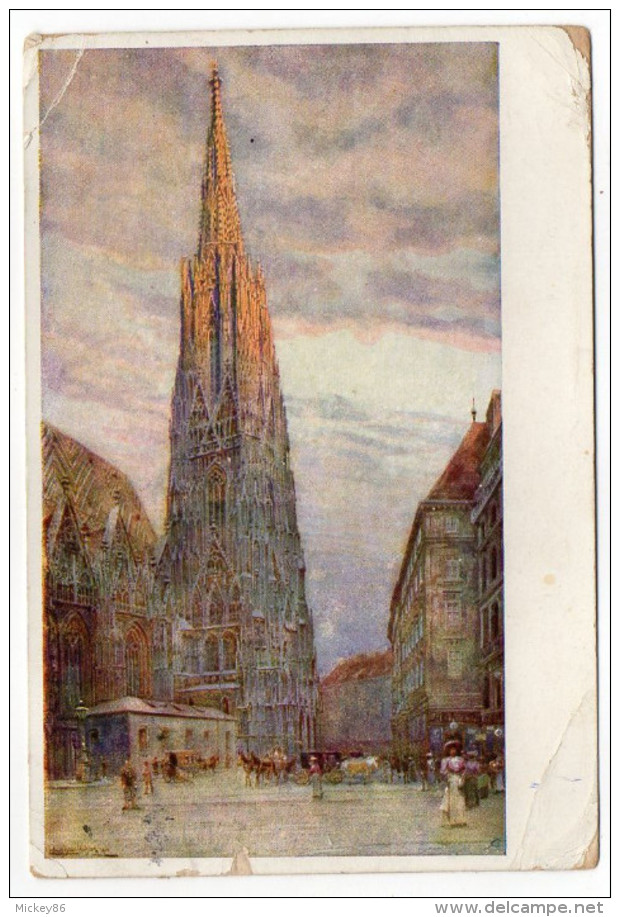 Autriche--VIENNE-1913--illustrateur  Ludwig HANS FISHER---I  Stephansdom   N° 22-207  éd Pantaphot - Chiese