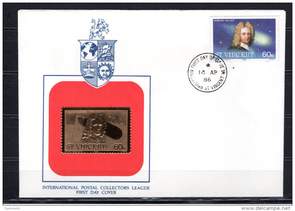 8591 St. Vincent Goldmarke  Stamp FDC - St.Vincent (1979-...)