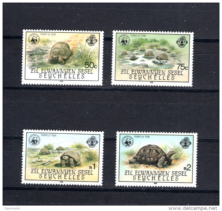 8597 Seychellen Aussenseychellen Mi 104-107 ** Turtles WWF - Unused Stamps