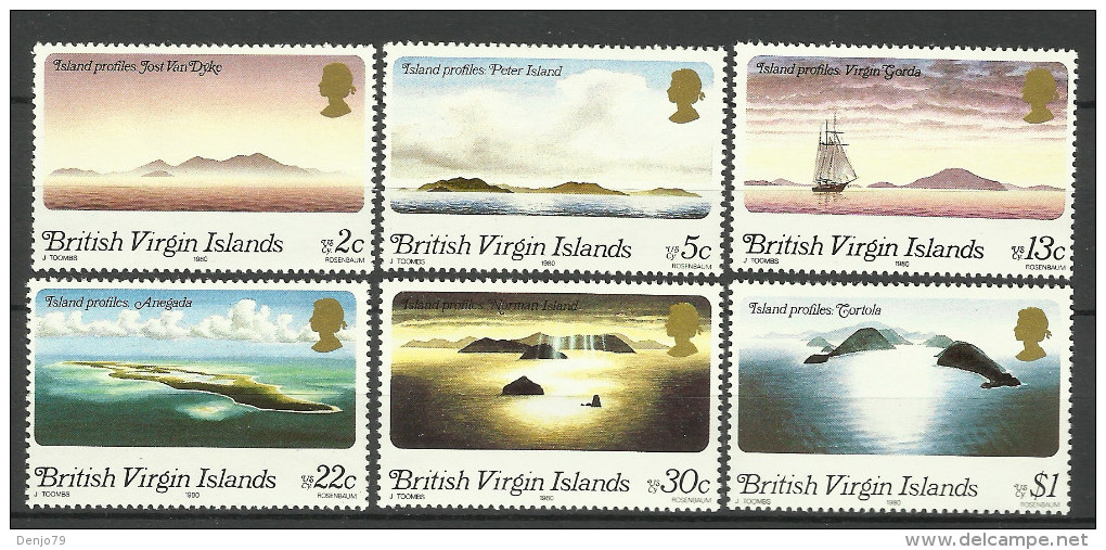 BRITISH VIRGIN ISLANDS  1980 ISLAND PROFILES SET MNH - Britse Maagdeneilanden