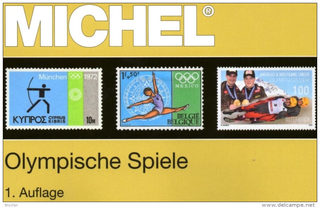 Olympische Spiele MICHEL 1.Auflage 2016 ** 68€ Olympia Sets Topic Catalogue Of Olympic Stamp/bloc ISBN 978-3-95402-148-2 - Supplies And Equipment