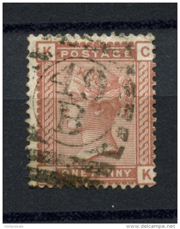 UNITED KINGDOM - 1880 1p Queen Victoria. Letters K C. MICHEL #56. (e-864) - Oblitérés