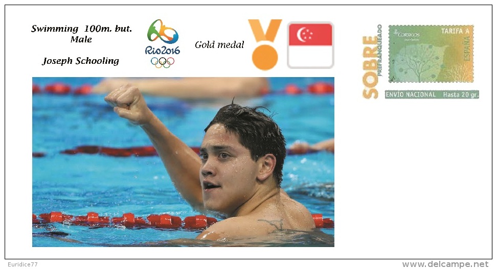 Spain 2016 - Olympic Games Rio 2016 - Gold Medal Swimming Male Singapore Cover - Otros & Sin Clasificación