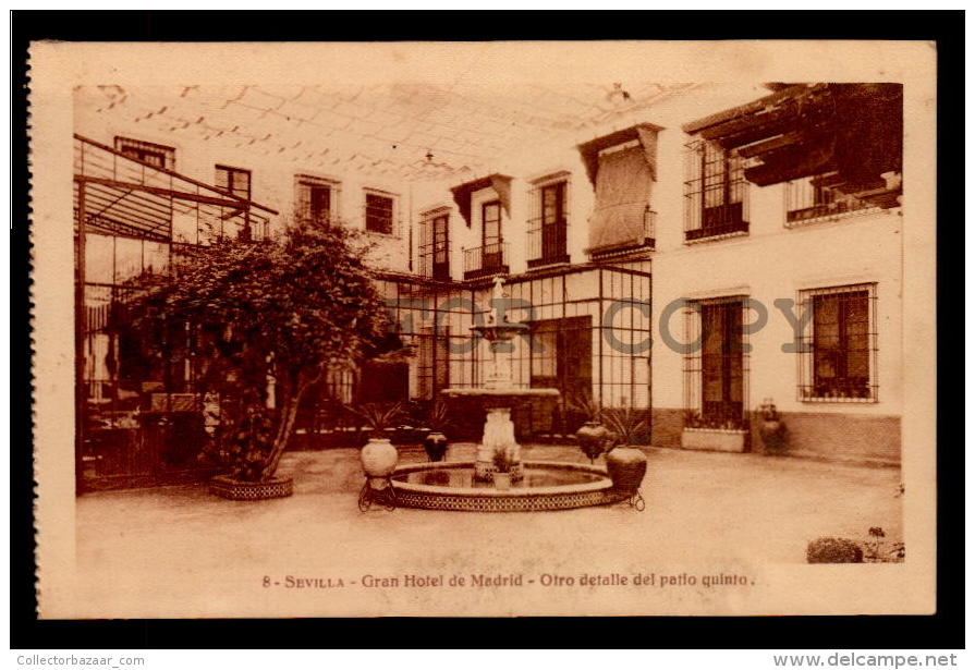 SEVILLA GRAN HOTEL MADRID Vintage Original Ca1900 POSTCARD CPA AK (W4_3168) - Hotels & Restaurants