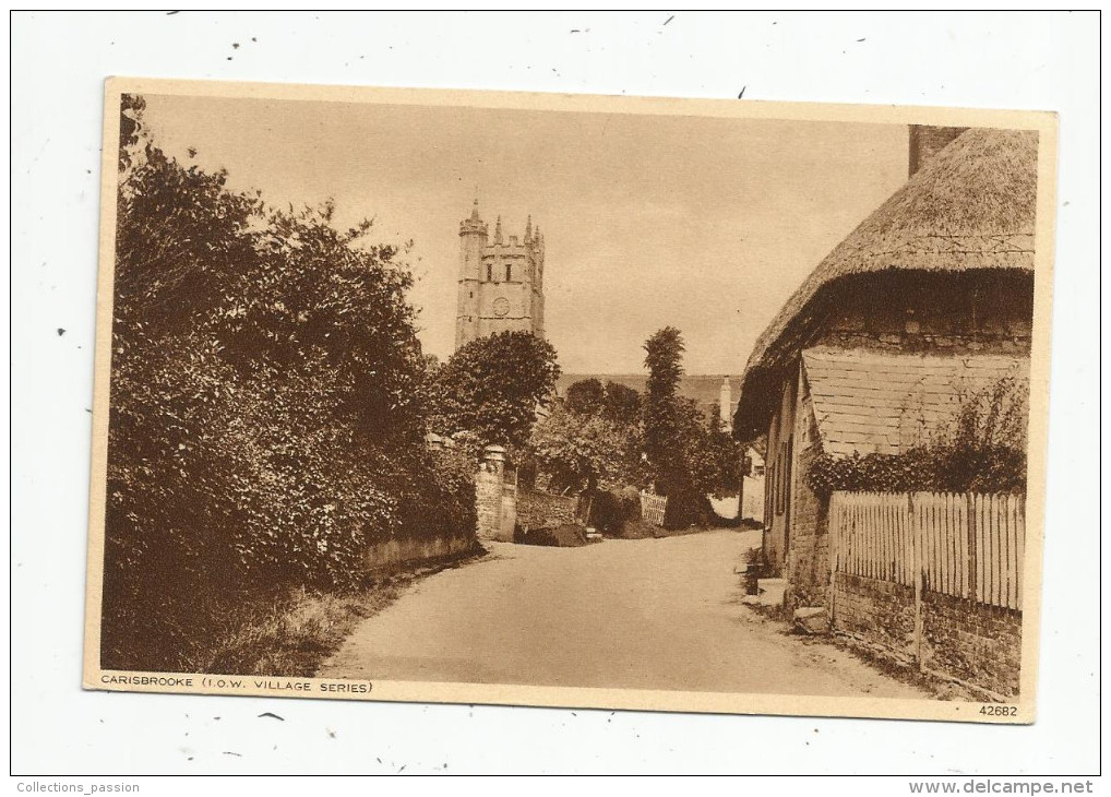 G-I-E , Cp , ANGLETERRE , ISLE OF WIGHT , Carisbrooke , I.O.W. Village Series , écrite , Ed : Photochrom Co - Autres & Non Classés