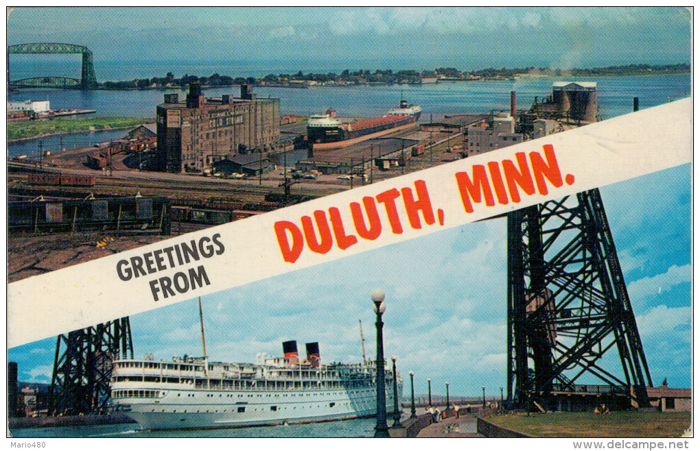 GREETING  FROM  DULUTH,  SISTER QUEEN OF THE GREAT LAKES      (NUOVA) - Duluth