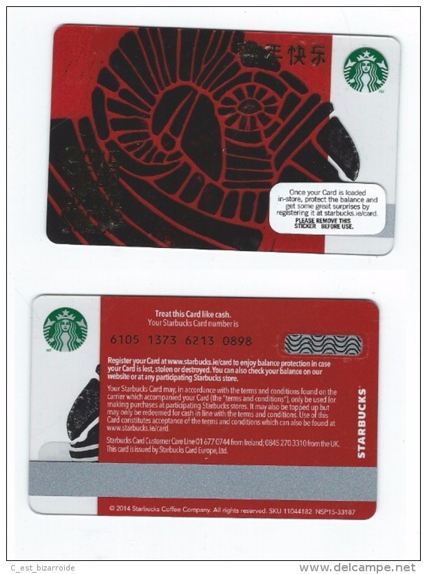 Starbucks Card - Irlande/Ireland - 2015 Year Of The Sheep - 6105 Mint Pin - Gift Cards