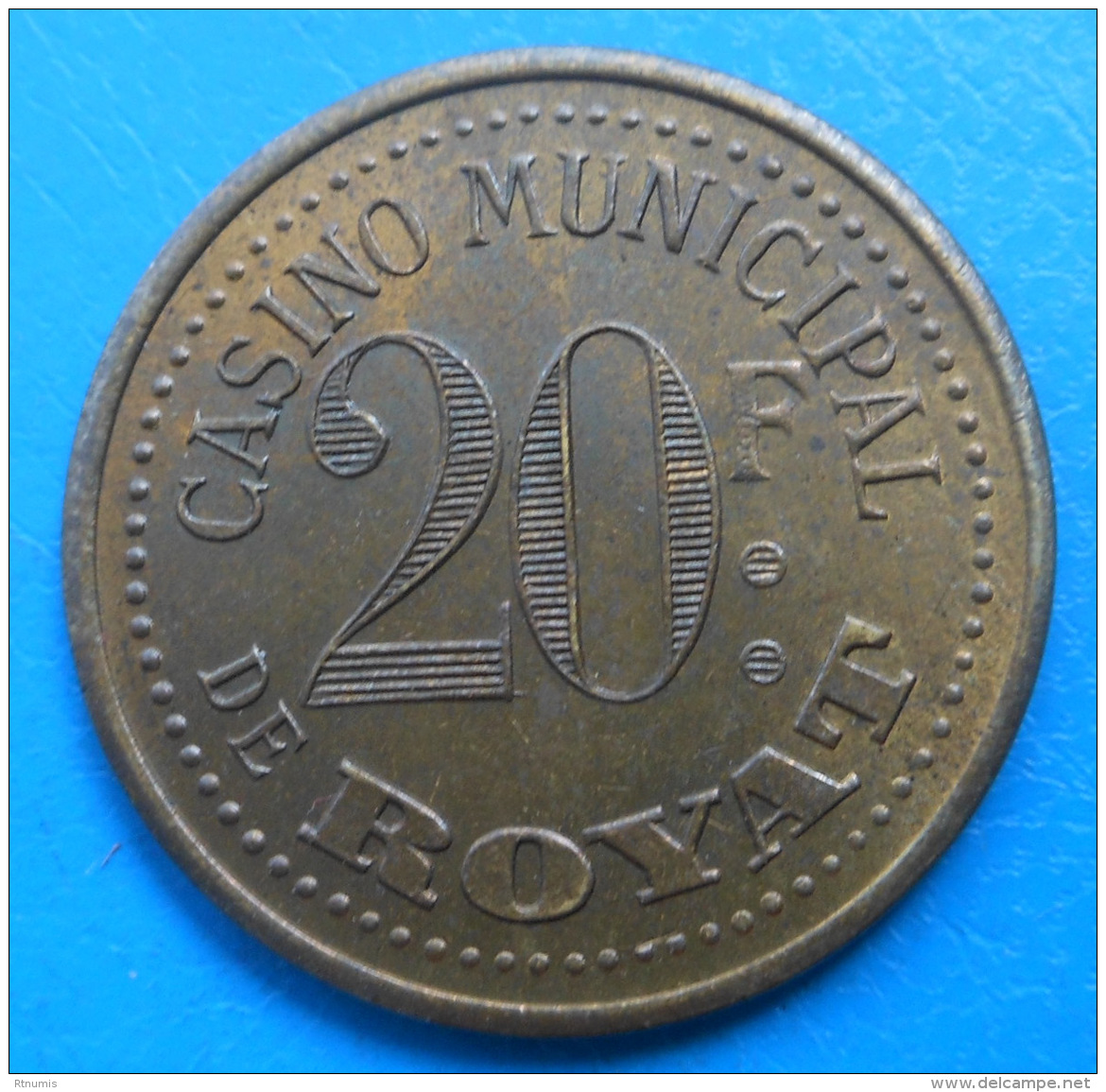 Auvergne Puy-de-Dome 63 Royat Casino Municipal 20 Francs Elie 10.2 - Casino