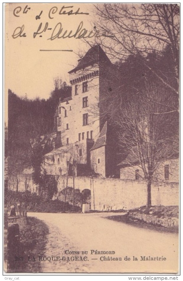 France, LA ROQUE-GAGEAC, Chateau De La Malartrie, Used Postcard [18622] - Other & Unclassified