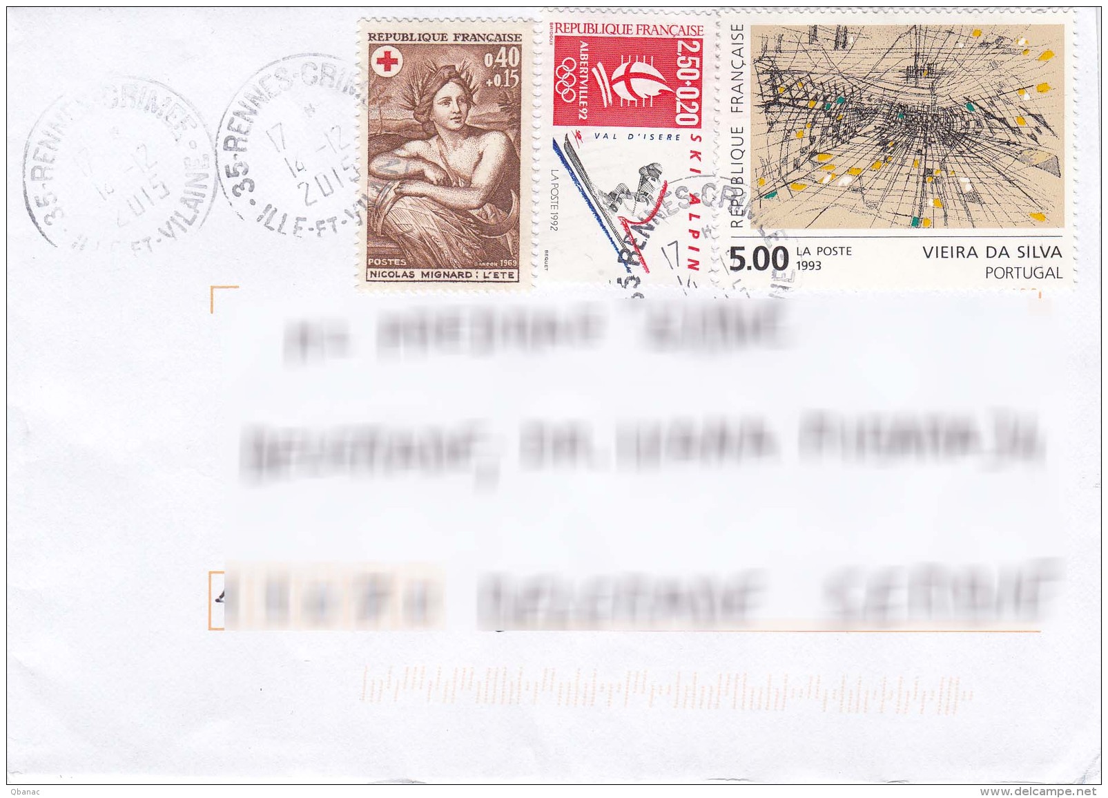 France Modern Cover To Serbia - Covers & Documents