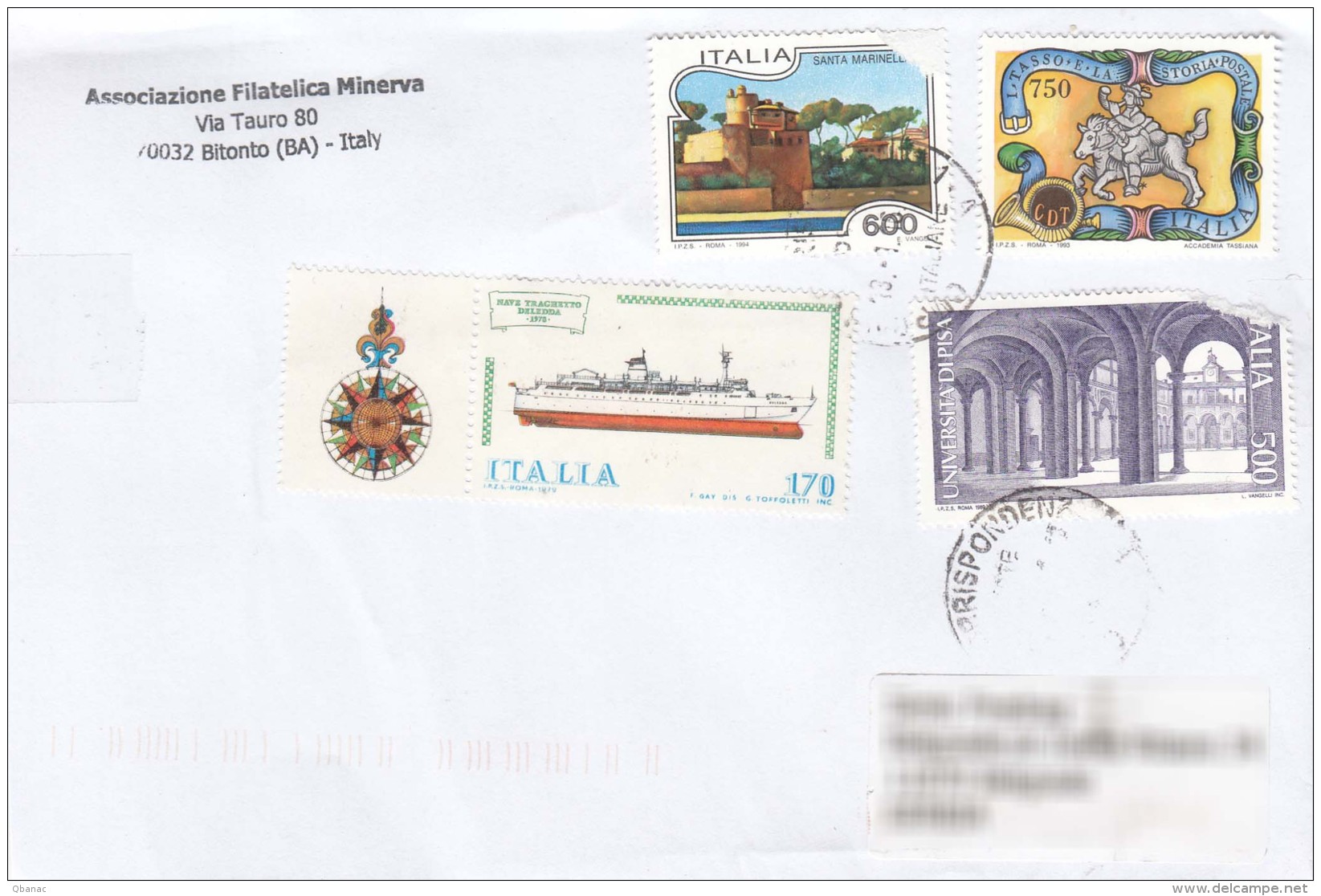 Italy Modern Cover To Serbia - 2011-20: Poststempel