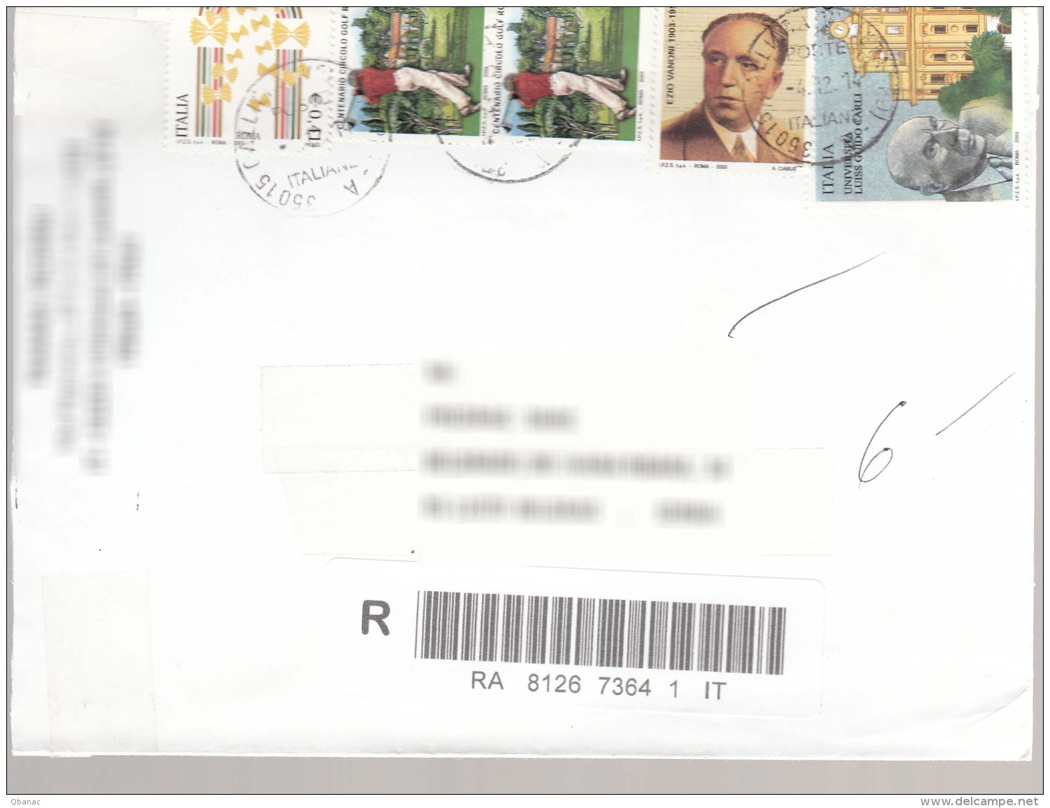 Italy Modern Cover To Serbia - 2011-20: Storia Postale