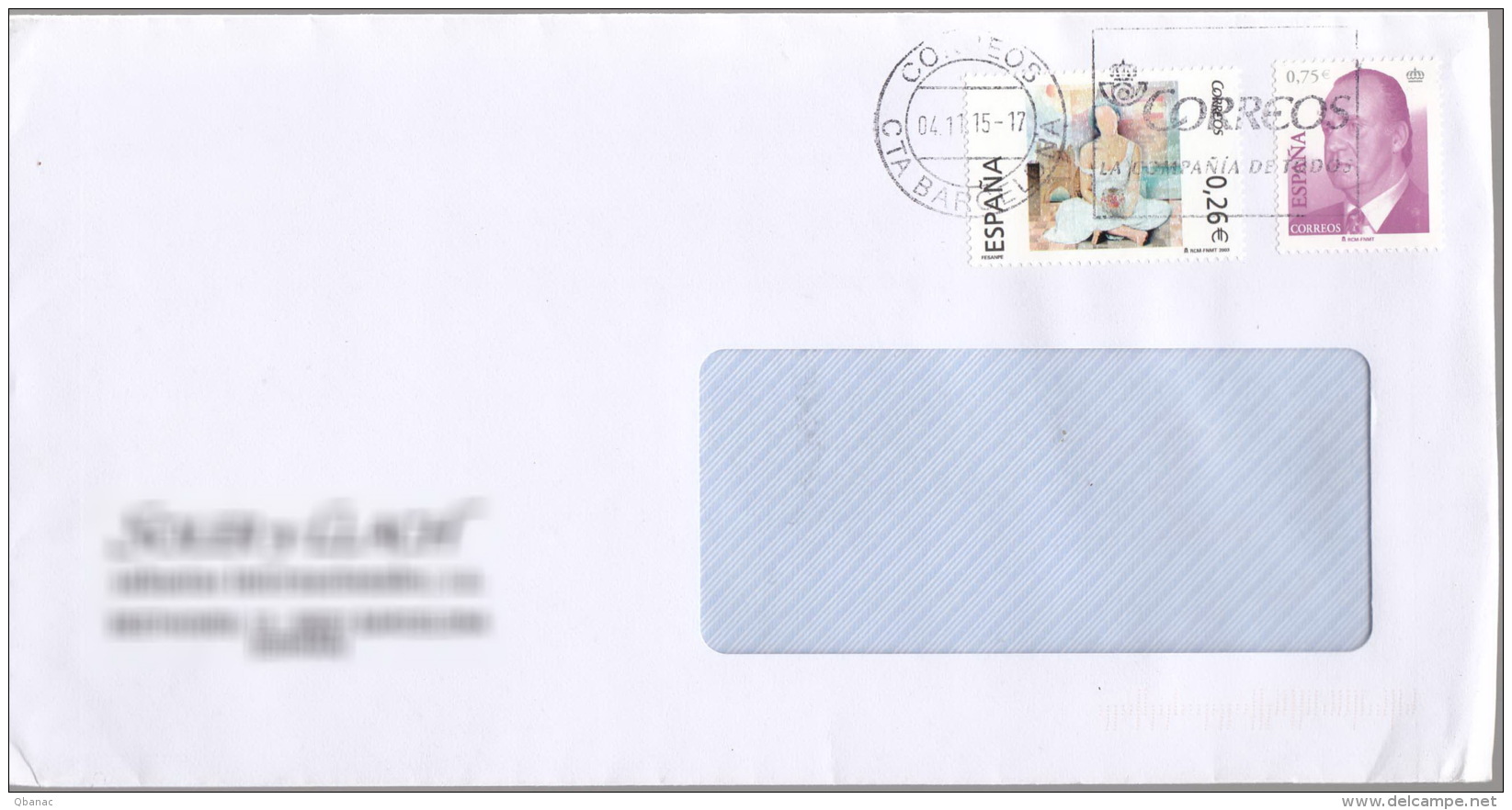 Spain Modern Cover To Serbia - Covers & Documents
