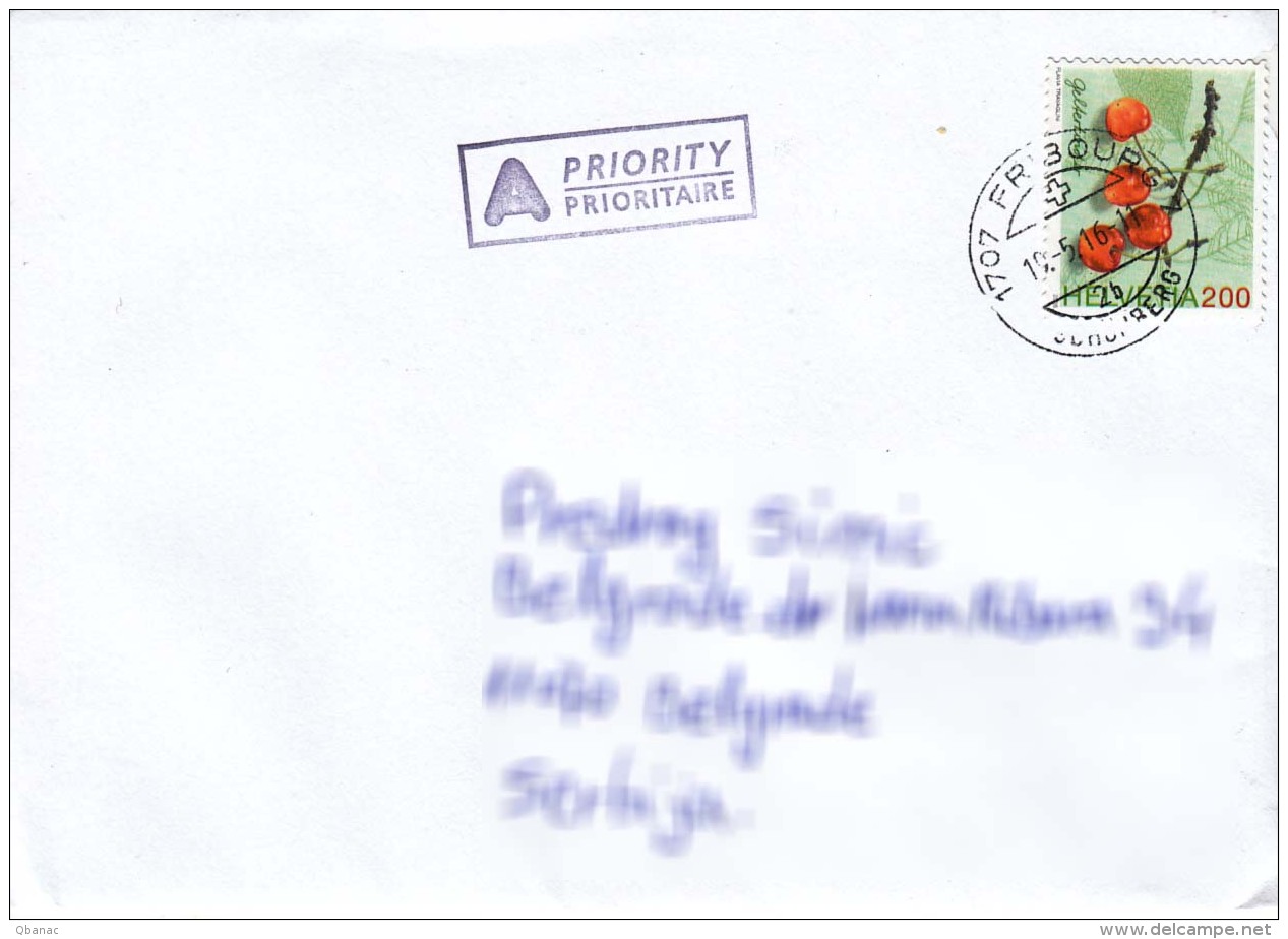 Switzerland Modern Cover To Serbia - Storia Postale