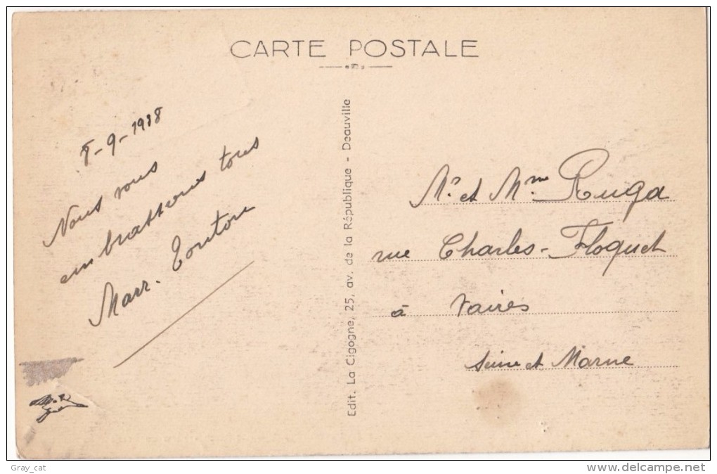France, DEAUVILLE, La Plage Fleurie, Used Postcard [18627] - Deauville