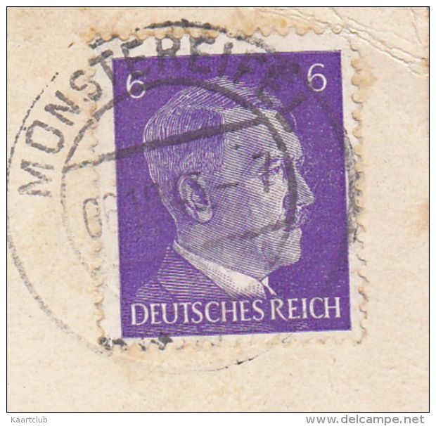 Kneippbad Münstereifel - Burgruine - (1943 - 6pf. A.Hitler Briefmarke/Stamp) - Deutschland - Euskirchen
