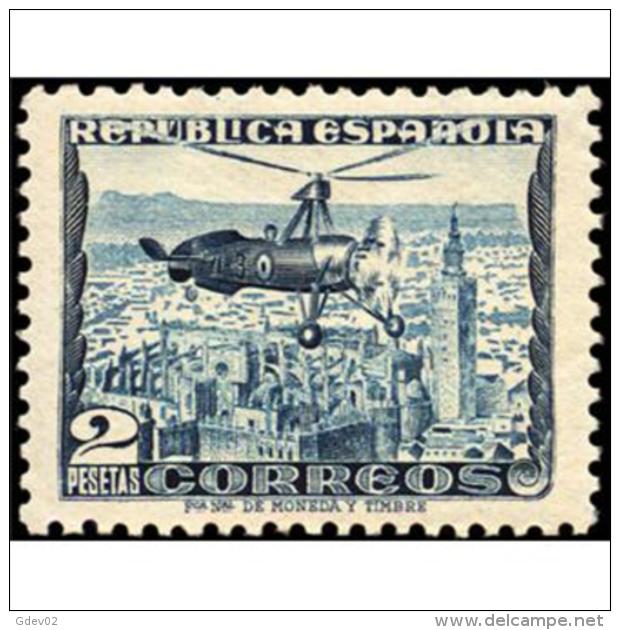 ES689SCCF-LFT*689.España.Spain. Espagne.AUTOGIRO LA CIERVA 1935  (Ed 689*) Con Charnela. - Nuevos