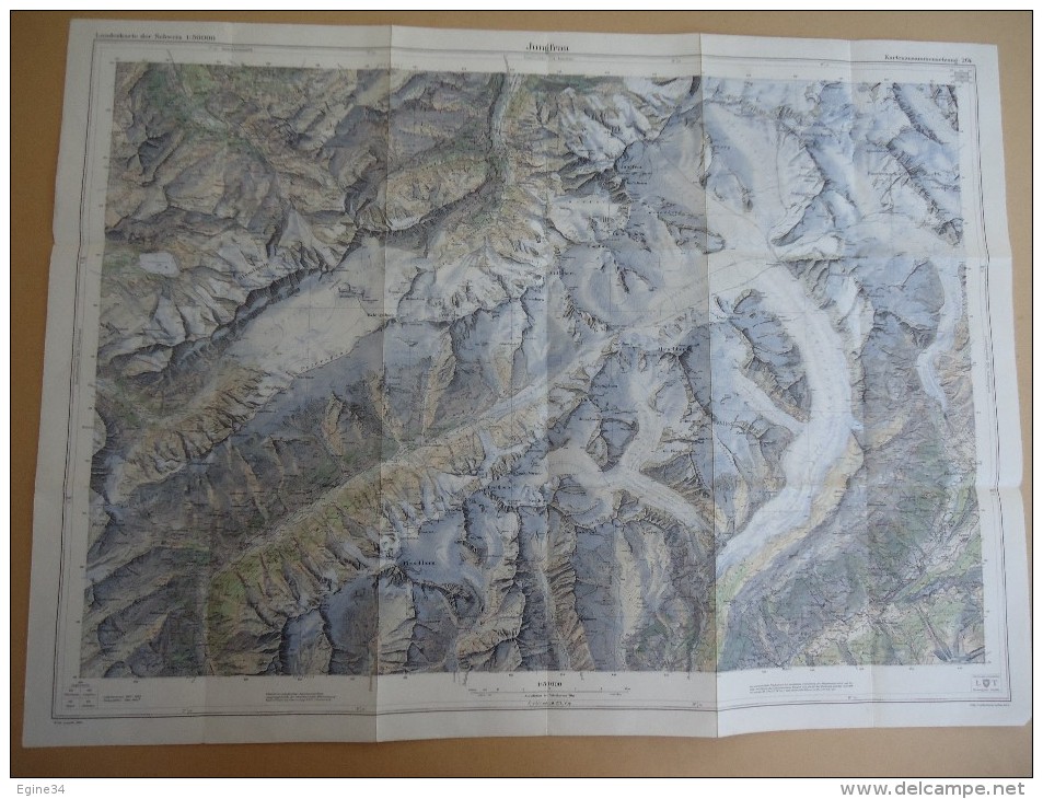 SUISSE / SCHWEIZ - Carte Nationale - 1: 50.000 - JUNGFRAU  - Blatt Feuille 264 - - Mapas Topográficas