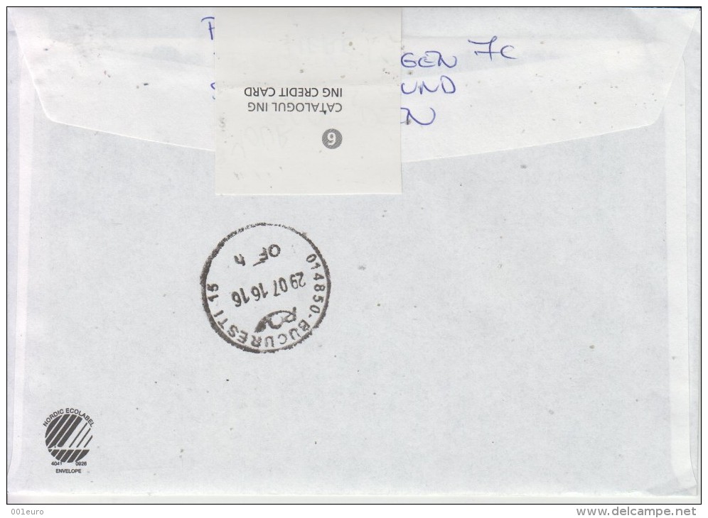SWEDEN : Cover Circulated To Romania - Registered Shipping! - Covers & Documents