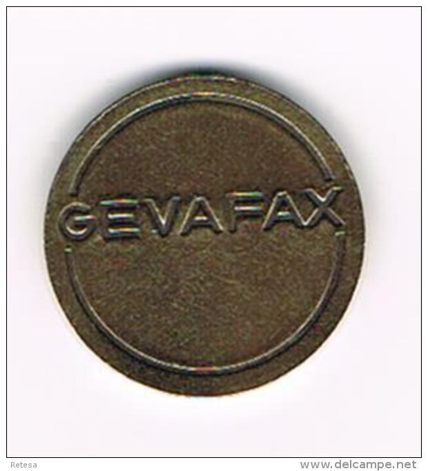 °°°  JETON   GEVAFAX - Professionnels/De Société