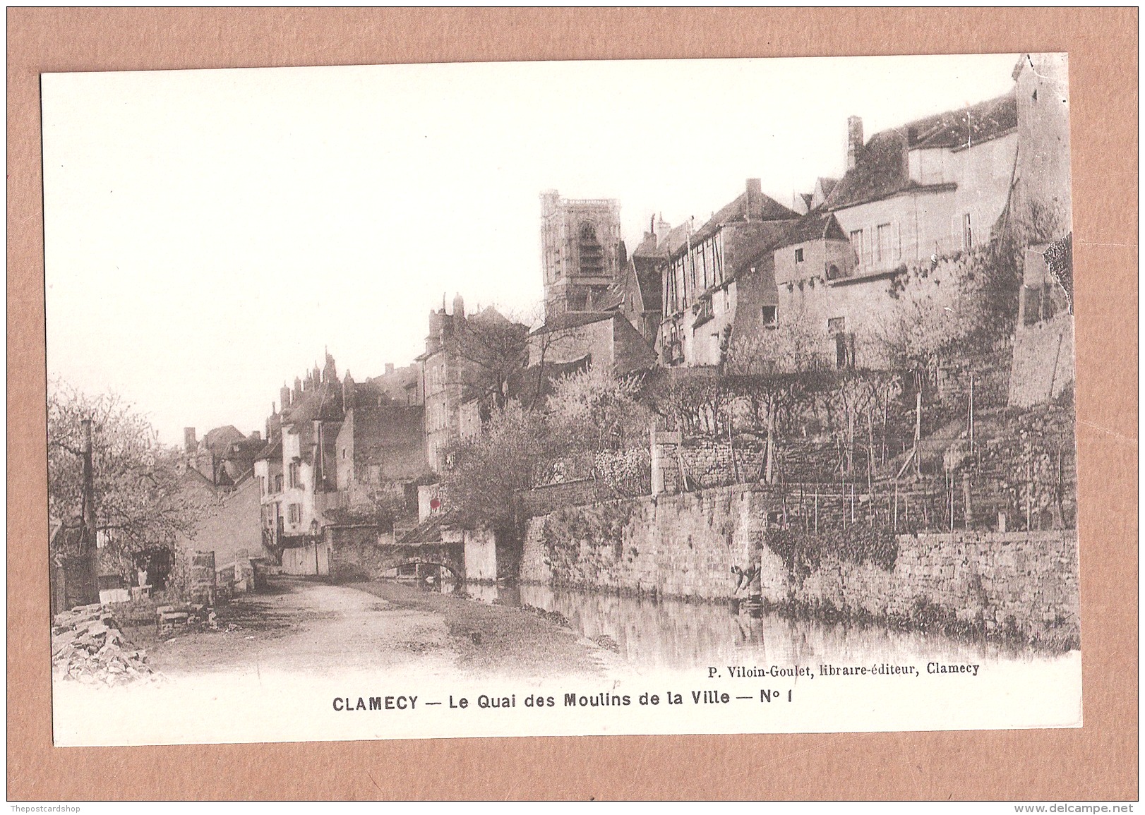 CPA 58 CLAMECY -- Le Quai Des Moulins De La Ville - N°1 UNUSED Achat Immédiat - Clamecy