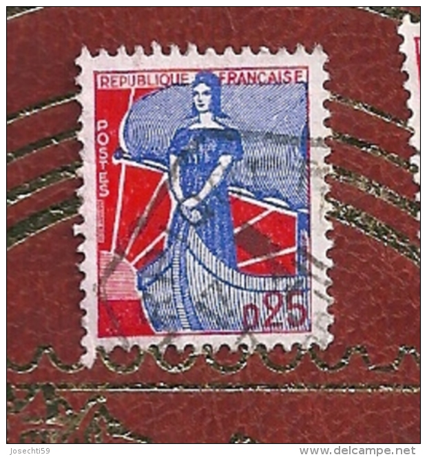 N°  1234 Marianne à La Nef  France  1960 - 1959-1960 Marianne à La Nef