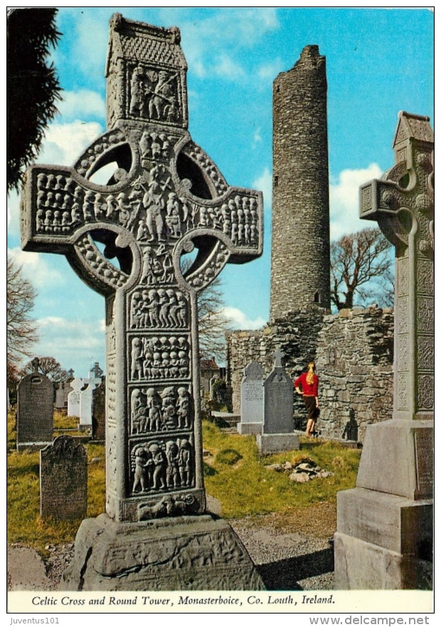 CPSM Ireland-Celtic Cross And Round Tower,Monasterboice,Louth      L2170 - Clare