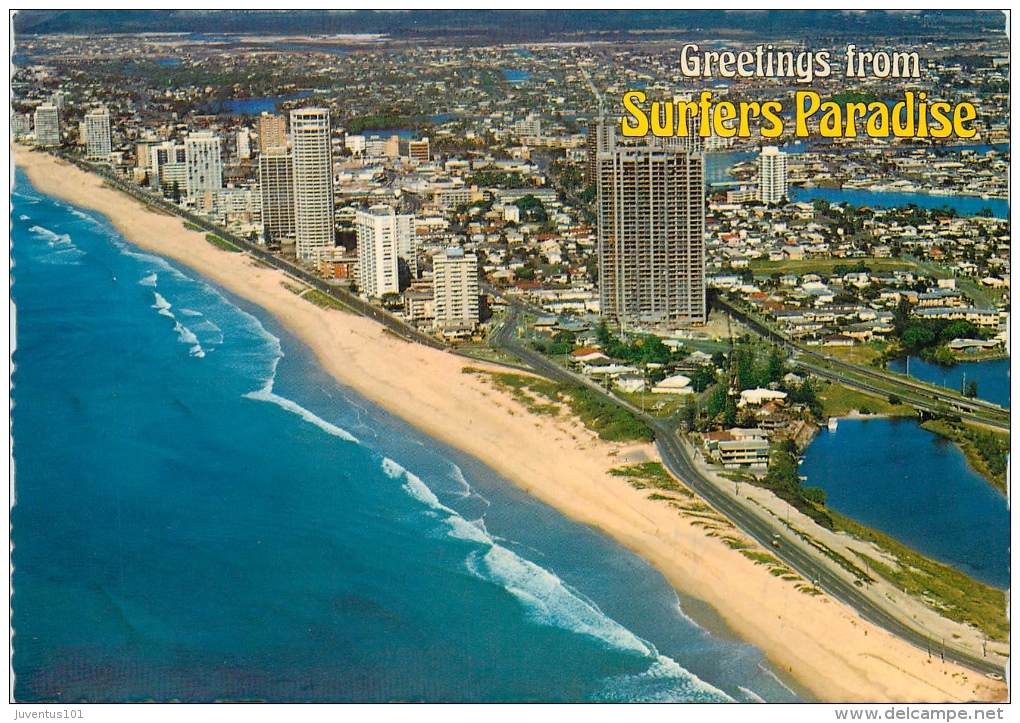 CPSM Greetings From Surfers Paradise-Gold Coast     L2171 - Gold Coast